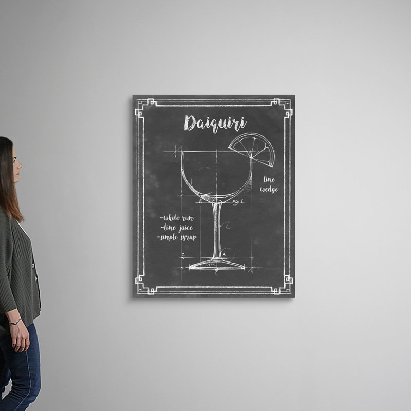 Mixology III - Impression sur toile, Toile tendue, H 45 po x l 36 po x P 1,25 po