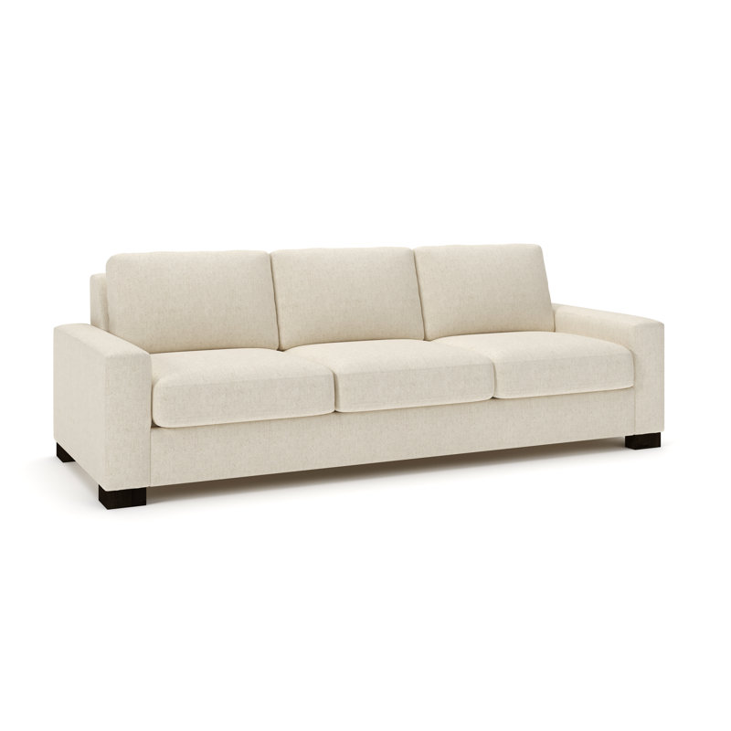 Jonie 100'' Sofa, John Sepia Performance Linen Blend