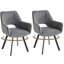 Linen Blend Upholstered Armchair-842539891-842539890-842539901