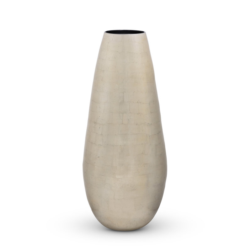 Grand vase Great House, argent champagne