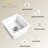 Los Flexi White Undermount Kitchen Sink-111687796-111687797-111687798