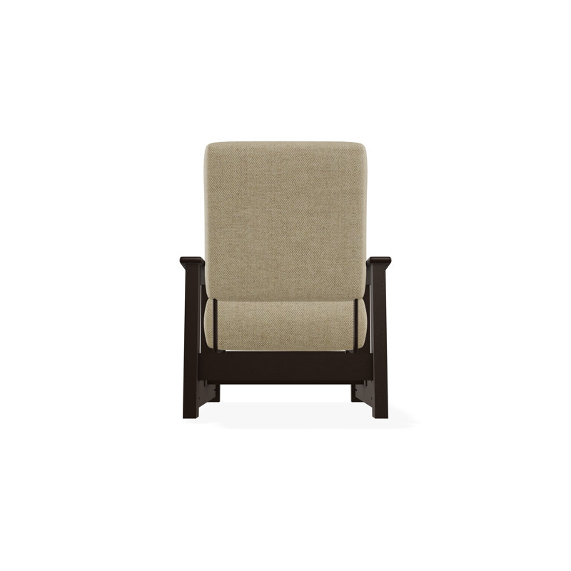 Leeward Marine Grade Polymer Deep Seating Cushion Arm Chair with Hidden Motion, Kona, Blend Sand Sunbrella®