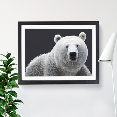 Dynamic Polar Bear - Framed Print