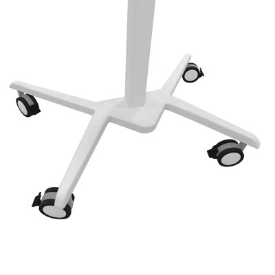Sit to Stand Mobile Laptop Computer Stand with Height Adjustable and Tiltable Tabletop