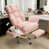 Pink Faux Rabbit Fur