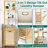 Wrenly Bamboo Tilt-out Laundry Hamper Cabinet, 4 Tier Pull-Out Laundry Hamper with Adjustable Shelf & Removable Basket-556444769