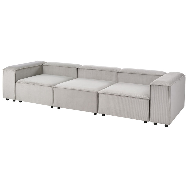 Aljay 3 Seater Sofa, Taupe Corduroy