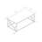 Accent Rectangular Coffee Table, Grey Laminate And Metal Versatile Table In For Various Decor Styles