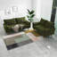 Canapé d'appoint à accoudoirs carrés en velours 58 po Brighton Mid-Century-532248166