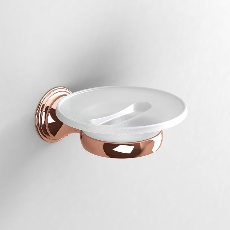 Cecily Soap Dish, Rose Gold