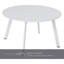 Table basse d'extérieur en acier, table d'appoint ronde, idéale pour la terrasse-129169236