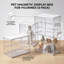3 boîtes transparentes pour figurine de marches en PET, étui de rangement magnétique empilable avec marches réglables