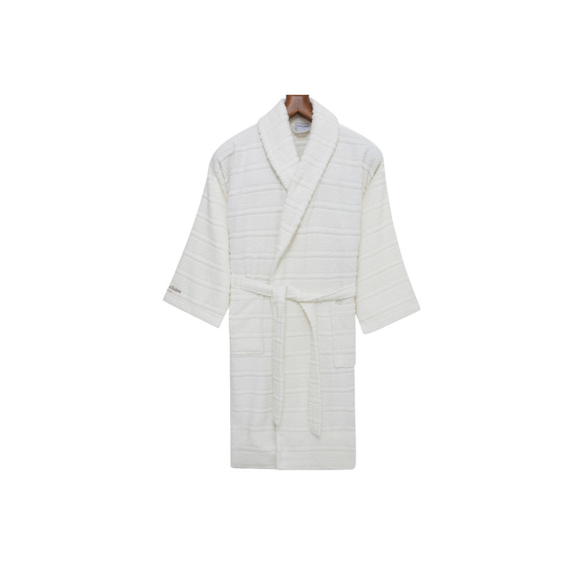 Peignoir mi-mollet Boesch, M, Crème