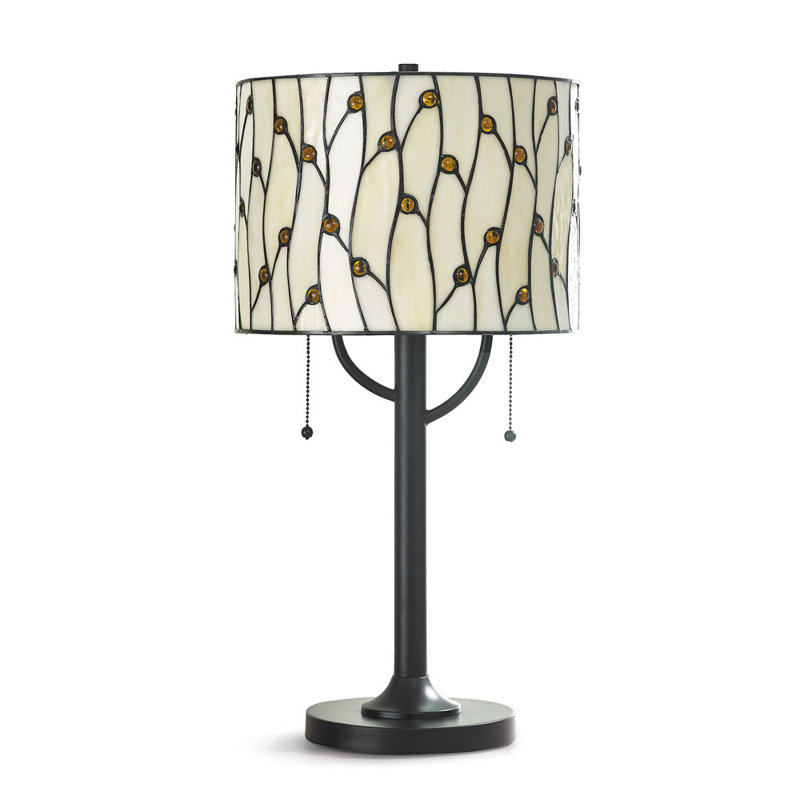 Lampe de table en bronze foncé 25 po Kenyatta, Naturel