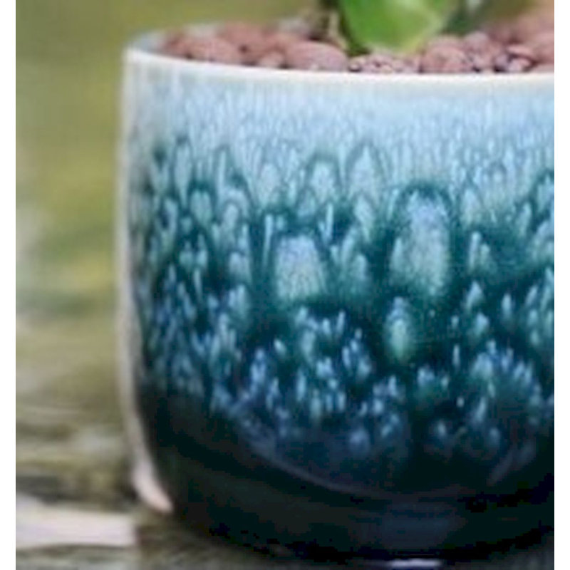 Gota Ceramic Pot Planter, 3.9" H x 4.7" W x 4.7" D