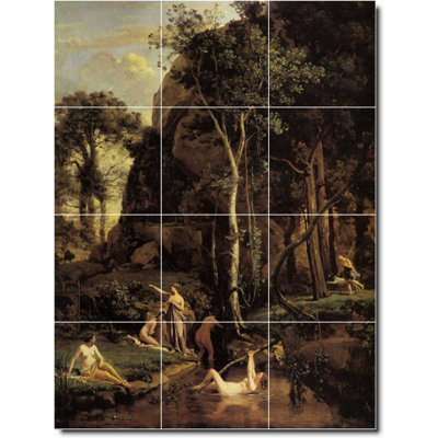 Carreau de céramique décorative 18 po x 24 po 6 po x 6 po