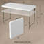 121.9cm Rectangular Adjustable Folding Table