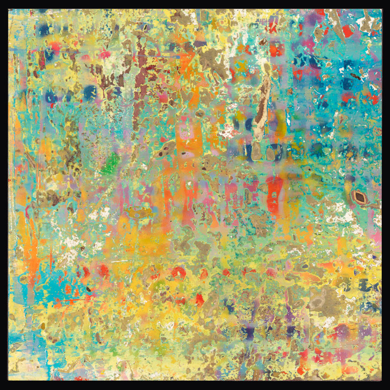 5 Below Sunrise Painting, 48" H x 48" W, Black Framed