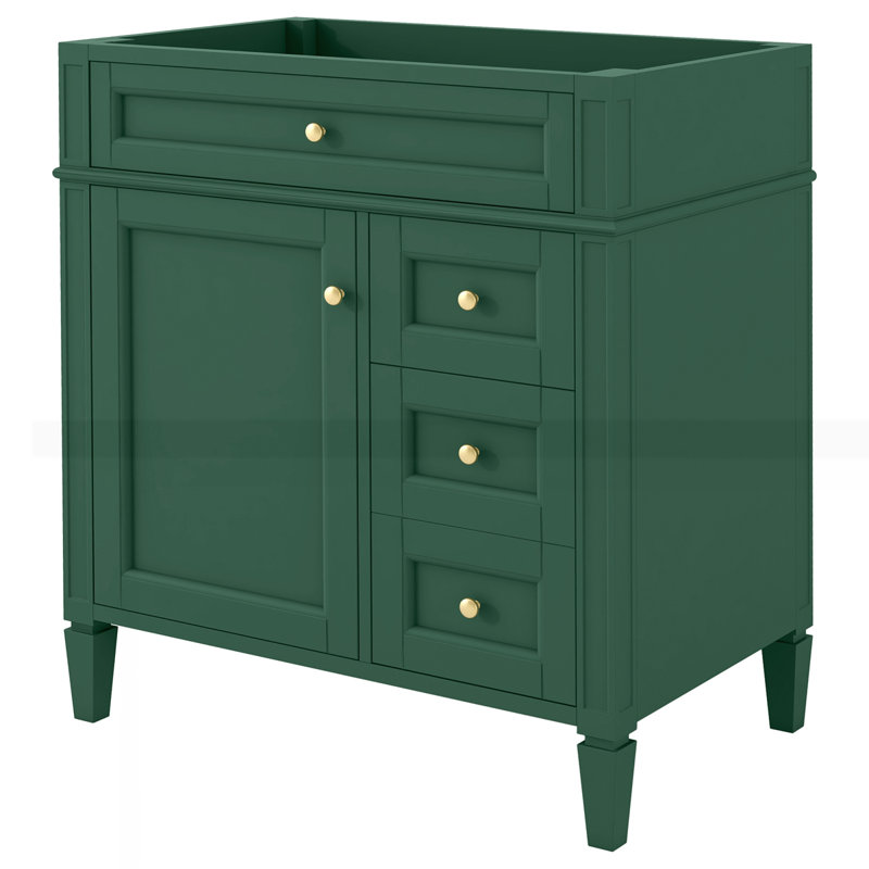 Meuble-lavabo de 30 po sans lavabo supérieur, Vert