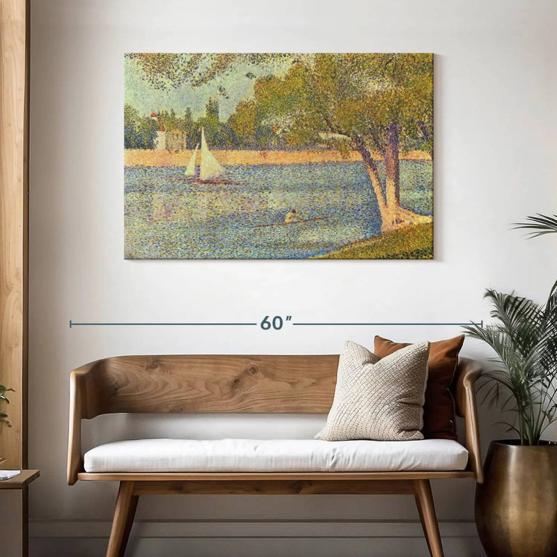 Alvord la seine à La Grande Jatte, H 30 po x l 45 po