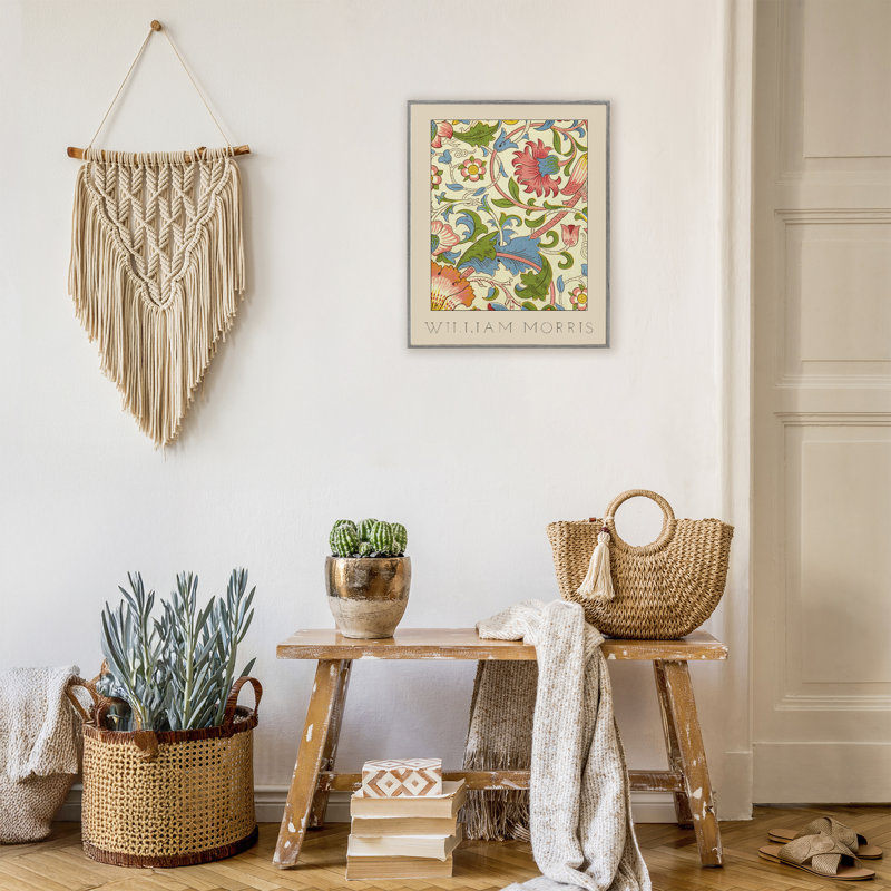 Giclée encadrée de fleurs Boho, par Lil 'Rue, Giclée de ferme grise encadrée, H 14 po x l 11 po