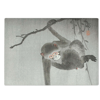 Glass Monkey by Ohara Koson Chopping Board