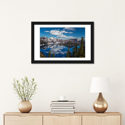 « crater lake », reproduction de photo sur toile