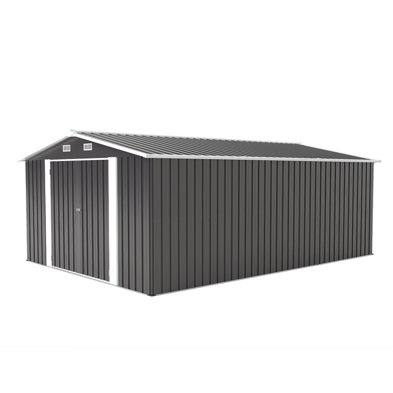 Remise spacieuse et sécurisée en métal de style moderne pour le jardin et le patio