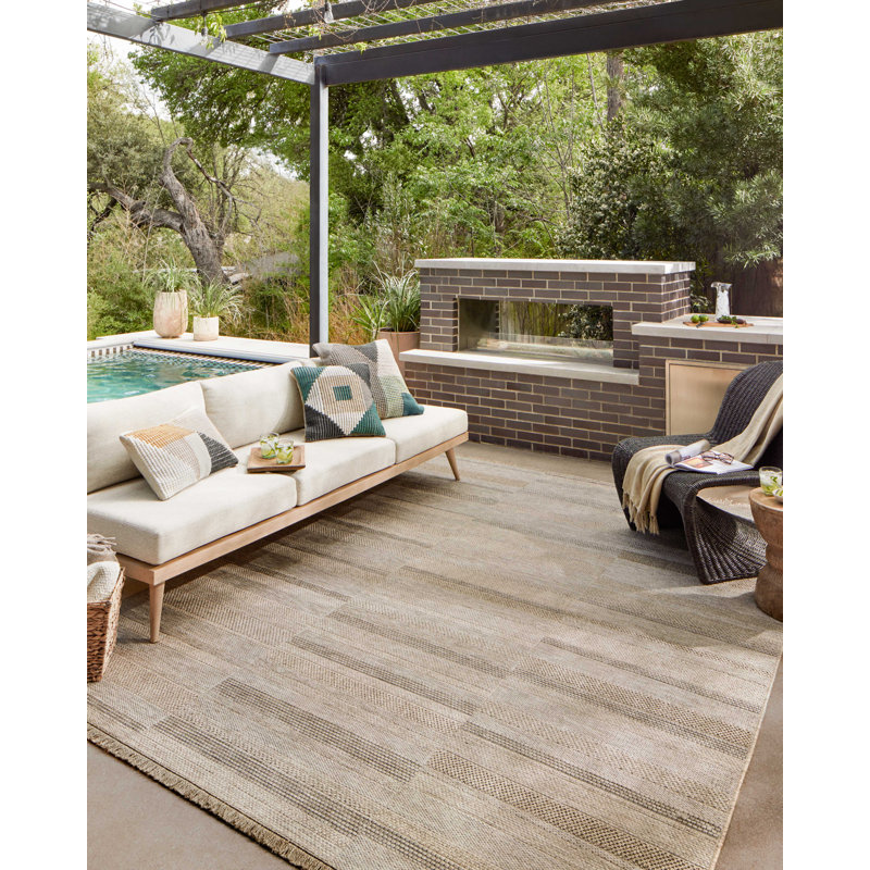 Tapis intérieur / extérieur Loloi II Dawn, Rectangle 7 pi 8 po x 10 pi