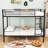 Arami Sturdy Twin-Over-Twin Bunk Bed Frame With Under Storage And Ladder-1964842621