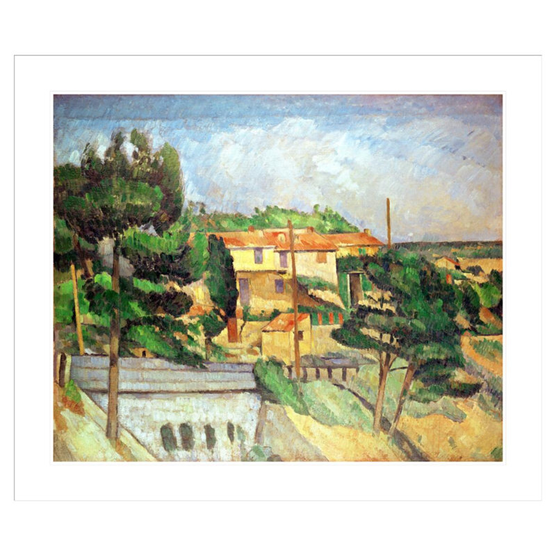 «Viaduct at Estaque» par Paul Cézanne, impression giclée sur cadre, H 33,5 po x l 39,32 po