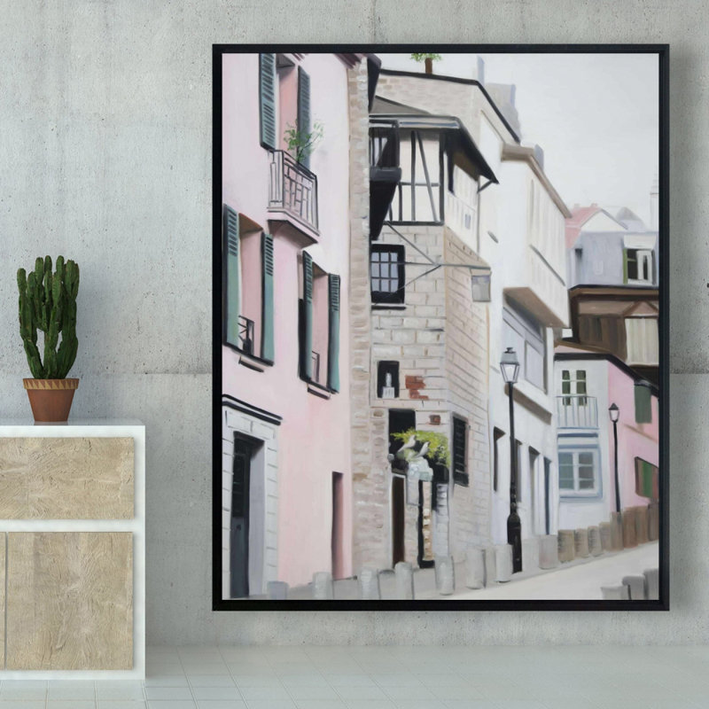 «Street In Montmartre In Paris» sur toile