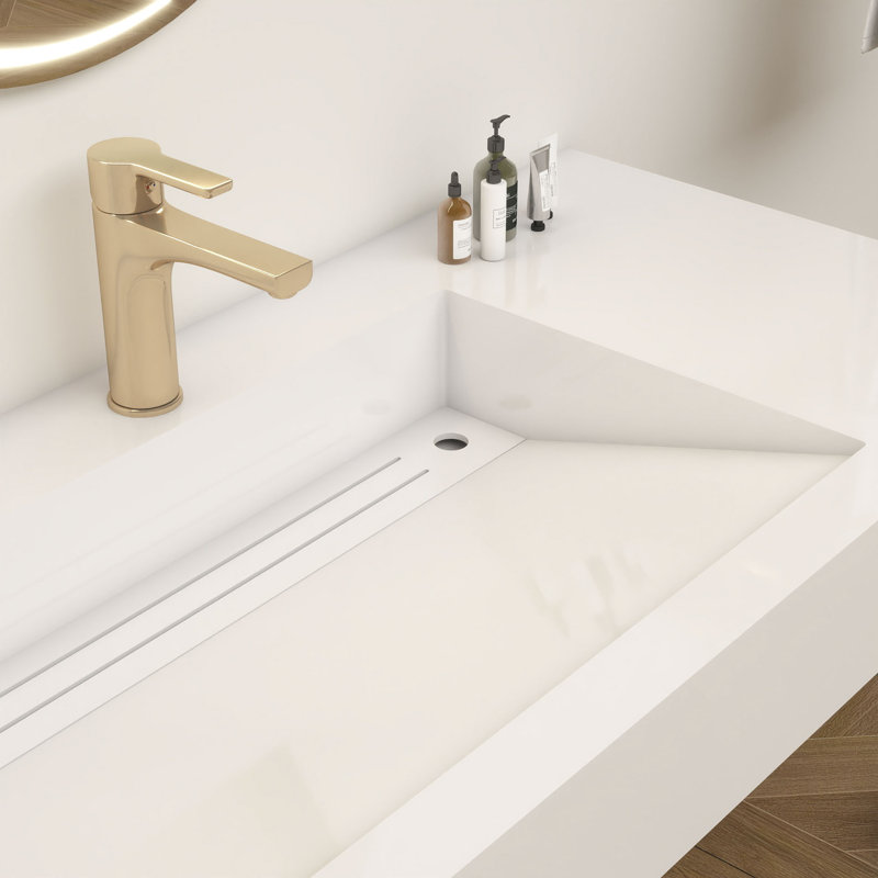 Meuble-lavabo double 84 po, Chêne