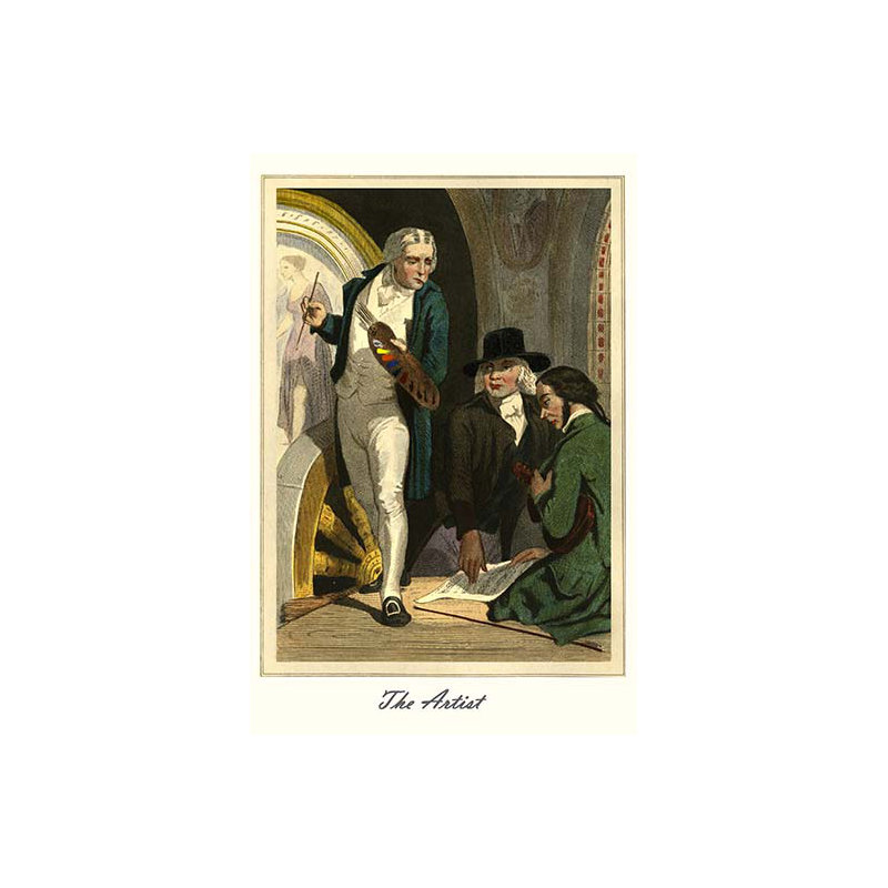L’artiste-impression d’art graphique, H 36 po x l 24 po x P 1,5 po