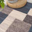 Tapis bleu touffeté à motif géométrique Allyne-1282471294