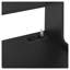 Table de chevet intelligente avec station de charge, veilleuse 7 couleurs à commande vocale et armoire de rangement verrouillable - Table de chevet moderne avec tablettes ouvertes à 2 niveaux pour la chambre à coucher, noir
