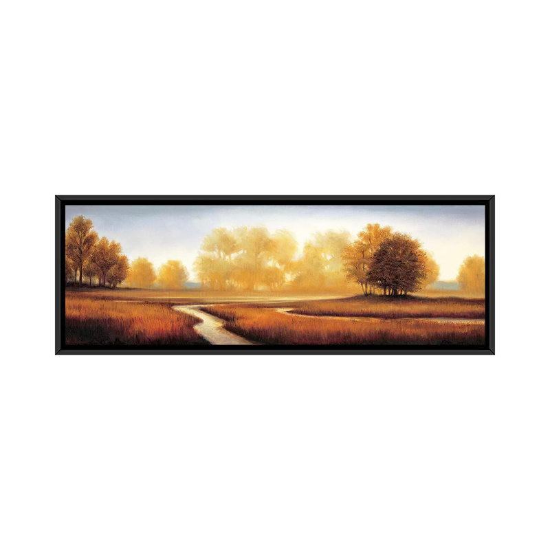 «Landscape Panorama III», reproduction d'art sur toile, H 12 po x l 36 po x P 1,5 po, Cadre noir