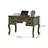 Retro Simple Green Solid Wood Writing Desk