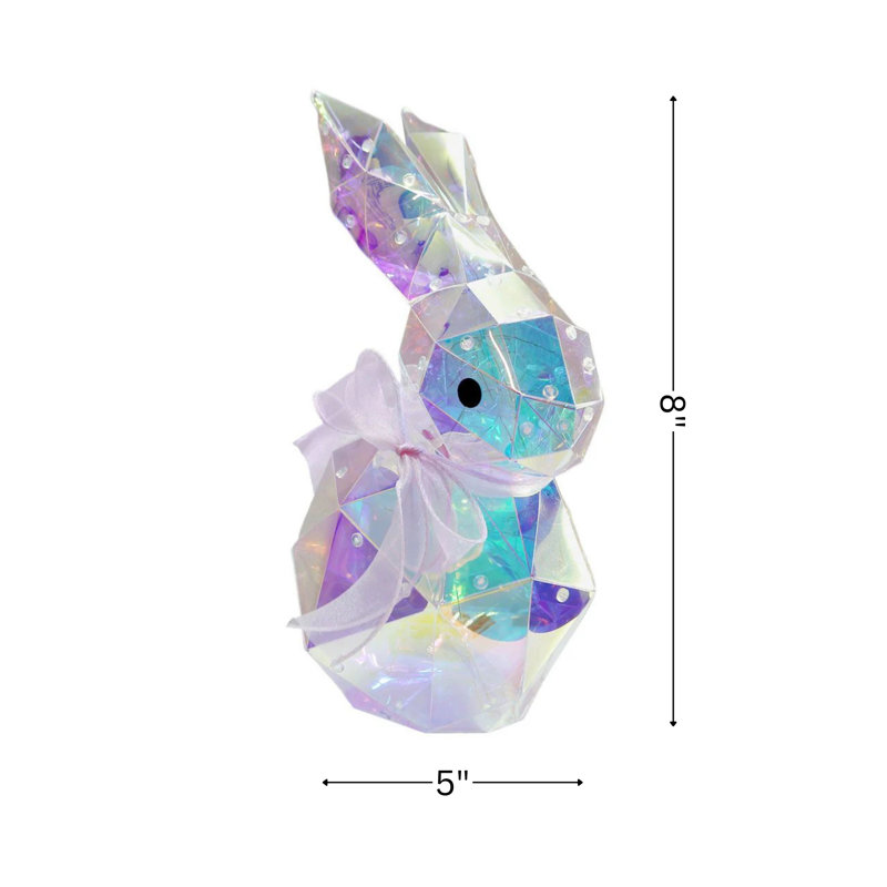 Prismatic Iridescent Spring Easter Bunny 8in - Nibbles