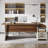 70.5'' L-Shaped Executive Desk with Cabinet