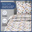 Kids Microfiber Sheet Set - Wrinkle Free - Cute, Cozy, Soft-106537209-106537191