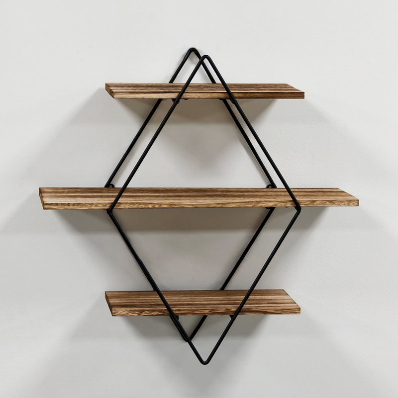 Lorenza 3 Piece Diamond Floating Shelf