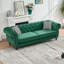 Canapé 85 po en tissu d'ameublement Chesterfield