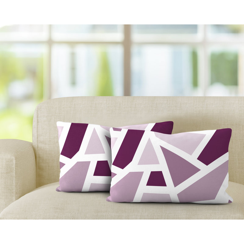 Coussin carré intérieur / extérieur Marion, Mauve