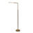 Verve Brassed Gold Floor Lamp With On/Off Switch Adjustable Led Round Base