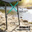 Table de camping robuste, table pliable, table portable avec deux hauteurs réglables