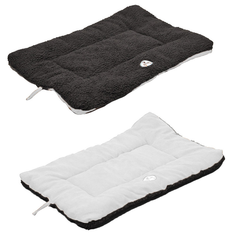 Tapis de lit Pet Pet Eco-Paw, Noir et blanc, Grand (H 36 po x P 23 po x H 2 po)