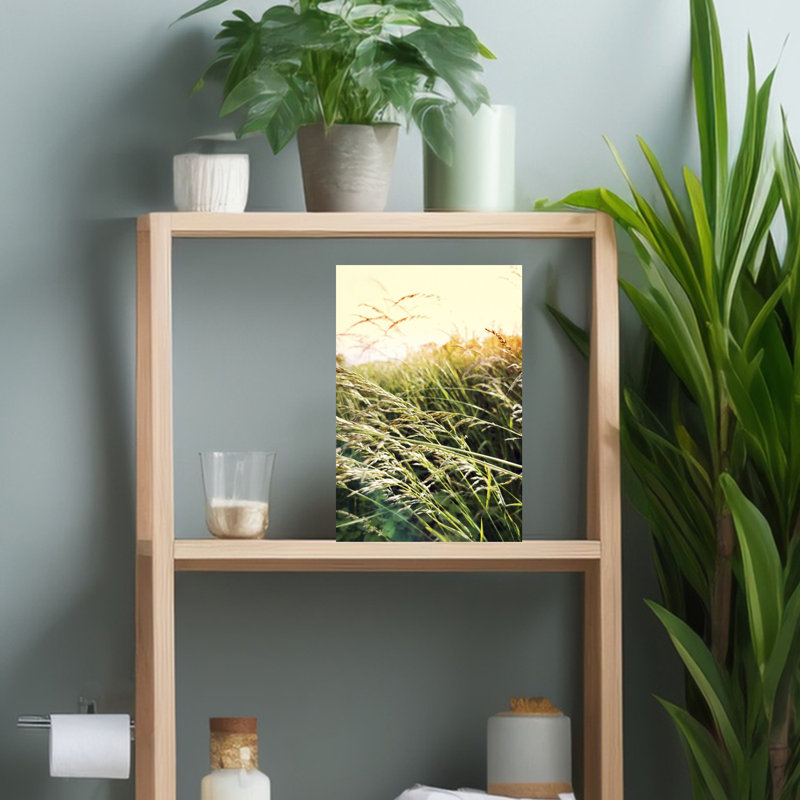 Art contemporain contemporain, paysage paisible biologique, H 12 po x l 8 po