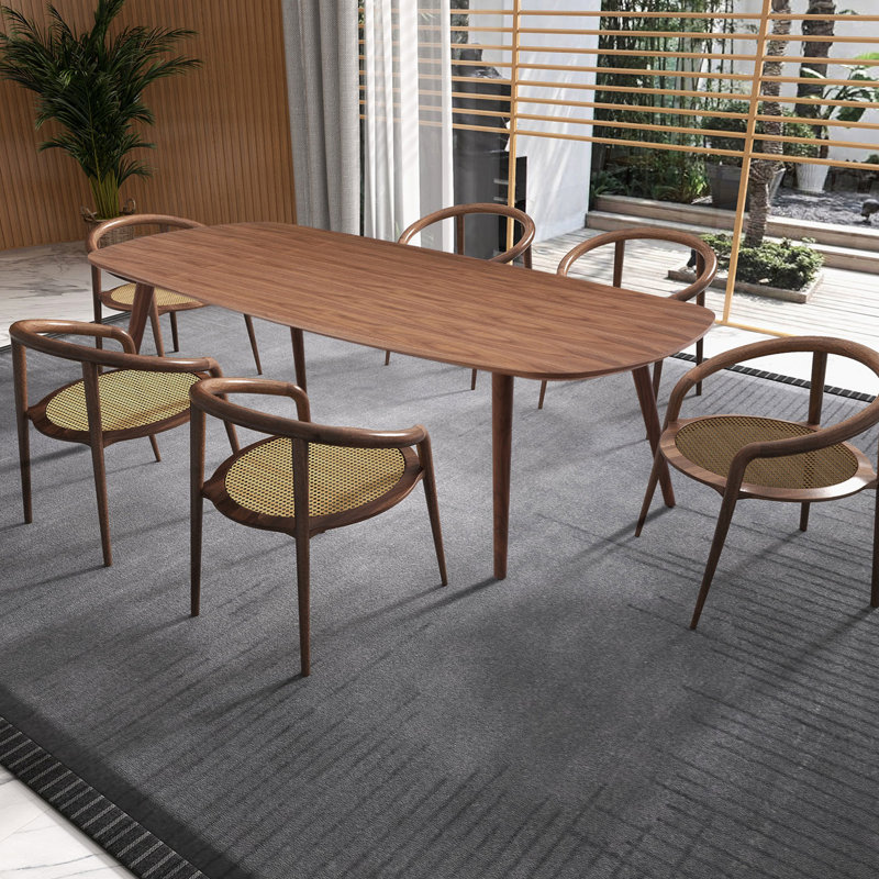Table rectangulaire pour 8 personnes, 8 pièces