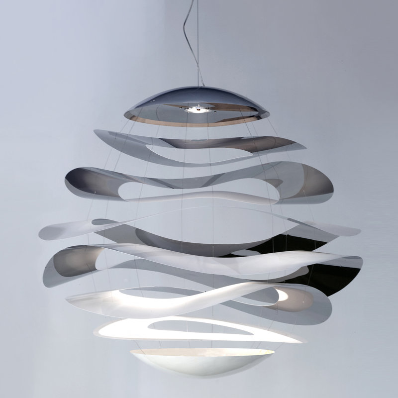 Buckle 1 - Light LED Chandelier, 47.5" H x 47.5" W x 47.5" D